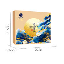 京东PLUS：鲜品屋 月饼礼盒 月过山海 505g 6枚装