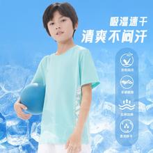 361° 61° 儿童夏款短袖男童中大童干爽透气T恤女童小童舒适百搭上衣