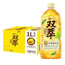 统一 双萃柠檬茶鸭屎香风味1l*8瓶整箱