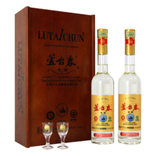 20点：芦台春 木盒老酒 酱香型白酒 53度 450ml*2瓶 礼盒装