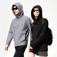 PLUS会员：JACK&JONES 杰克琼斯 夏季户外凉感透气连帽UPF50+防晒服 2241SP002