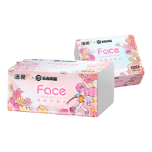 PLUS会员，需弹券:洁柔 抽纸 王者荣耀Face百花香3层*120抽*6包