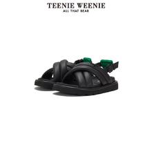 TEENIE WEENIE TeenieWeenie小熊夏季休闲简约双条带软绵绵羊皮凉鞋女充棉鞋