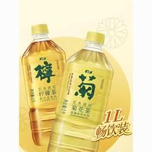 C'estbon 怡宝 柠檬茶1L1升1000ml 怡宝菊花茶 6瓶装