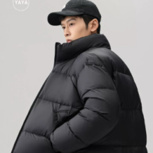 2024年冬季新款！YAYA 鸭鸭男士 立领保暖休闲面包服外套