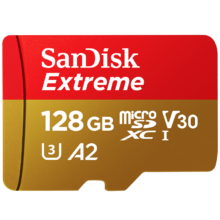 再降价、PLUS会员: SanDisk 闪迪 128GB TF内存卡 4K高清 A2 V30 U3  读速190MB/s 写速90MB/s