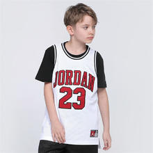 NIKE 耐克 童装男童背心Jordan夏季透气无袖篮球服 2087纯白色 160(XL)