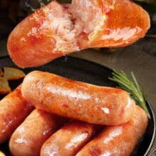 PLUS会员、需首购：潮夫道 黑猪烤肠 500g/10根 肉含量≥85%