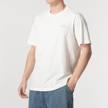 88VIP会员：adidas 阿迪达斯 短袖男宽松圆领休闲服白色运动半袖透气舒适T恤IS1318