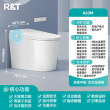 R&T 瑞尔特 高端智能马桶泡沫盾无水压限制自动翻盖A60