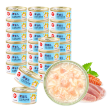 plus会员：顽皮 鸡肉三文鱼猫罐头 80g*24罐（汤汁型）