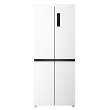 TCL 409升十字对开四开门白色一级变频杀菌除味大容量家用电冰箱