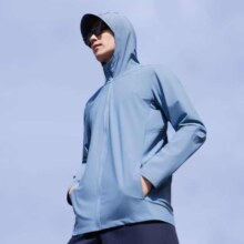 PLUS：京东京造 凉感高弹 UPF200+   防晒衣 原纱冰丝防晒服  XL