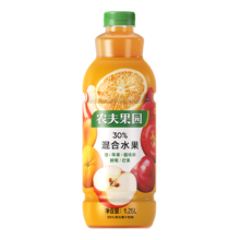 临期品：农夫果园 橙/苹果/樱桃李/树莓/芒果混合口味1.25L*3件