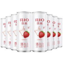 RIO 锐澳 微醺 3度 草莓乳酸菌味 鸡尾酒 330ml*24罐 整箱装