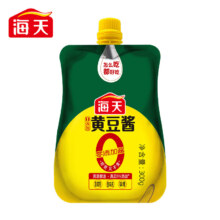 掉落券、plus会员:海天 零添加酱0添加黄豆酱300g*1