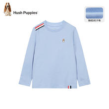 Hush Puppies 暇步士2024春季男女童经典系列长袖圆领衫