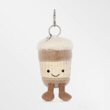 Jellycat英国高端毛绒玩具 有趣的咖啡外带袋吊饰 18cm 七夕情人节礼物