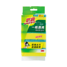 plus会员:3M 海绵百洁布 5片装