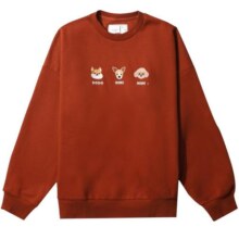 it :CHOCOOLATE女装圆领卫衣冬季新清新可爱小狗刺绣3548XF