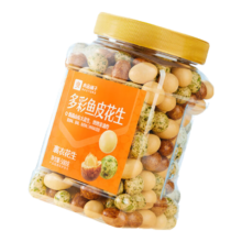再降价、需首购、京东百亿补贴、plus会员:良品铺子多彩鱼皮花生500g罐
