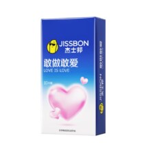 杰士邦 避孕套超薄 敢做敢爱 超润超滑 10只装