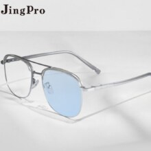 再降价、plus会员：JingPro 镜邦 1.56极速感光变茶/变粉/变蓝/变黄/变灰镜片+时尚男女钛架多款可选