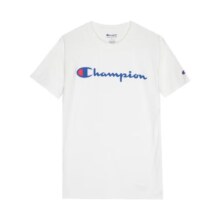 掉落券、plus会员:Champion草写logo纯色圆领短袖T恤 白色 GT23H-Y06794-045+凑单品