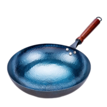 plus:章三丰 章丘炒锅铁锅 家用无涂层物理不粘锅 木把锤印款 32cm+赠品