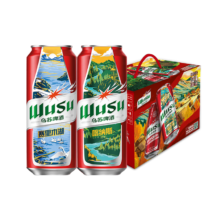 乌苏啤酒（wusu）大红乌苏小麦啤酒 500ml*12罐箱装