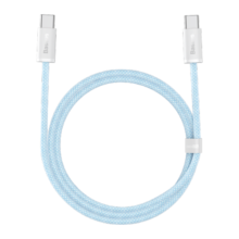 倍思 双头Type-c数据线PD100W快充线c to c充电线5A适用iPadPro苹果Macbook华为小米笔记本手机 1米蓝