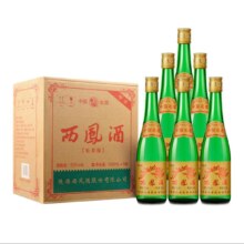 需首购、PLUS会员:西凤酒 绿瓶光瓶 凤香型 白酒 55度 500mL 6瓶 整箱装