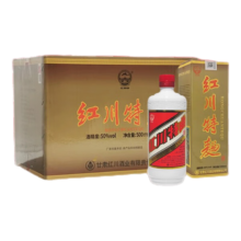 京东百亿补贴：红川礼盒 红川特曲 浓香型白酒 50度 500ml*12整箱装 升学宴婚宴送礼