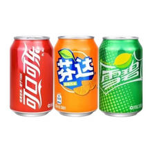 Coca-Cola 可口可乐 雪碧/芬达橙拉罐330ml(6+4+2)共12罐330ml*12