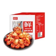 京东百亿补贴：鲜京采 麻辣小龙虾尾 净虾120g 35-39粒/盒 5盒装