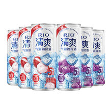 RIO 锐澳 洋酒清爽0糖330ml*6罐预调鸡尾酒荔枝&葡萄2口味