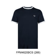 FRED PERRY 麦穗刺绣logo男士全棉短袖T恤男推广