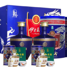 预售：伊力特伊力王（蓝王）浓香型白酒 52度500ml*双支装 送礼盒