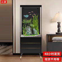 HAN BA 汉霸 超白鱼缸带底柜 60X40X125cm