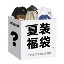 PLUS会员：JEANSWEST 真维斯 男士夏装盲盒福袋 JR-32-173001