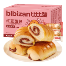 PLUS会员、需首单：BIBIZAN 比比赞 红豆面包 300g