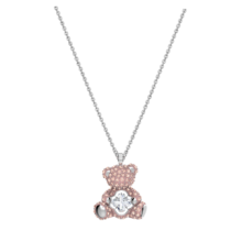 7日20点、PLUS会员：SWAROVSKI 施华洛世奇 TEDDY系列 5599168 璀璨泰迪熊项链 38cm