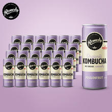 悦蔓蒂（KOMBUCHA）澳洲进口remedy康普茶果汁气泡水箱装低糖百香果口味250ml*24