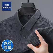 ROMON 罗蒙 男士冰丝无痕免烫POLO衫 FS6178