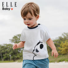 ELLE BABY 儿童T恤动物卡通图案棉 白色熊猫