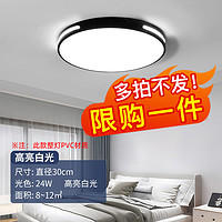 霖朗 LED主卧室灯 30圆-高亮白光-24瓦