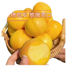 蒙阴黄金蟠桃 彩虹蟠桃 礼盒整箱现摘现发 4/5斤黄桃 黄蟠桃