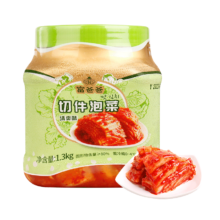 再降价、plus:自营 富爸爸切件泡菜1.3kg/瓶 拍4件