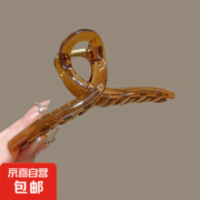 概率券：高级感配饰鲨鱼夹抓夹果冻色咖色