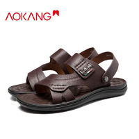 AOKANG 奥康 潮流舒适沙滩鞋 棕色